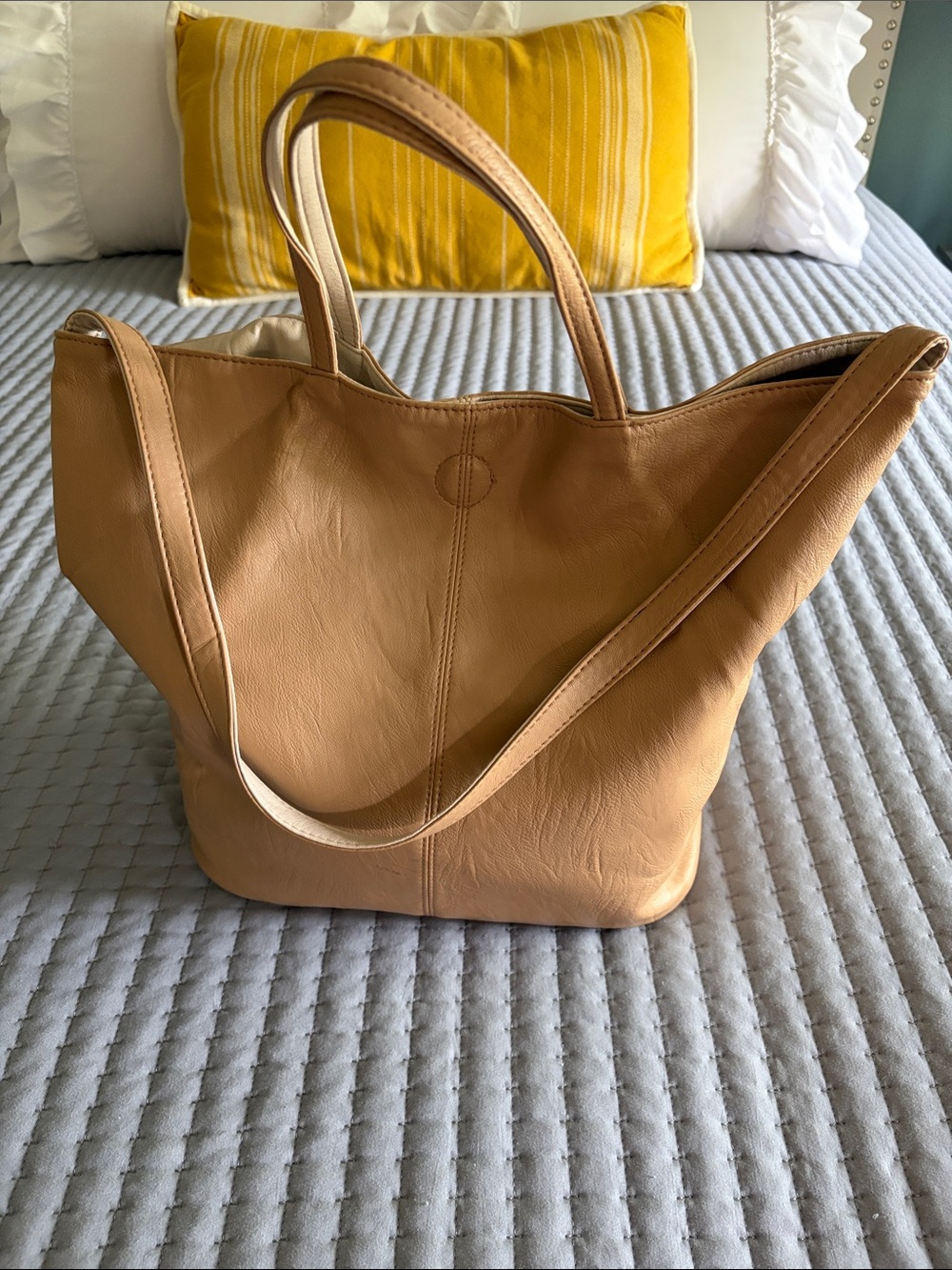Joy Susan Reversible Leather Tote Bag